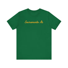Load image into Gallery viewer, Sacramento A's Unisex Jersey Short Sleeve T Shirt