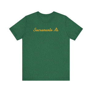 Sacramento A's Unisex Jersey Short Sleeve T Shirt