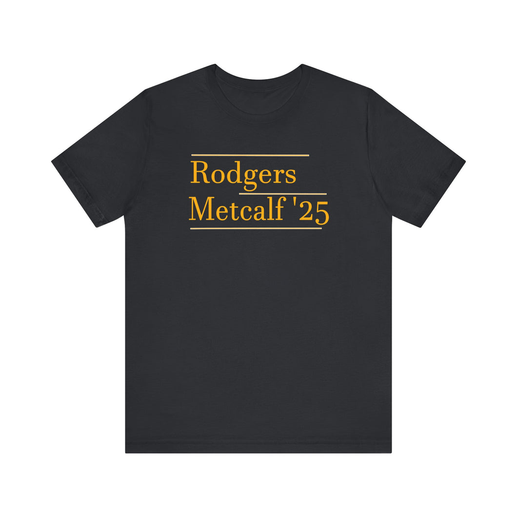 Steelers Tee featuring Aaron Rodgers & DK Metcalf Fan Art, Unisex T-Shirt, Football Gift, NFL Apparel, Sports Shirt, Football Fan Gear