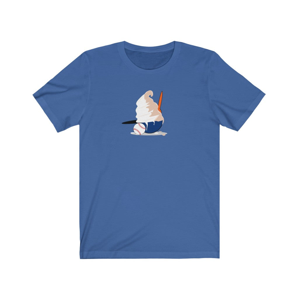New York Baseball Ice Cream Helmet Unisex Jersey Short Sleeve T Shirts
